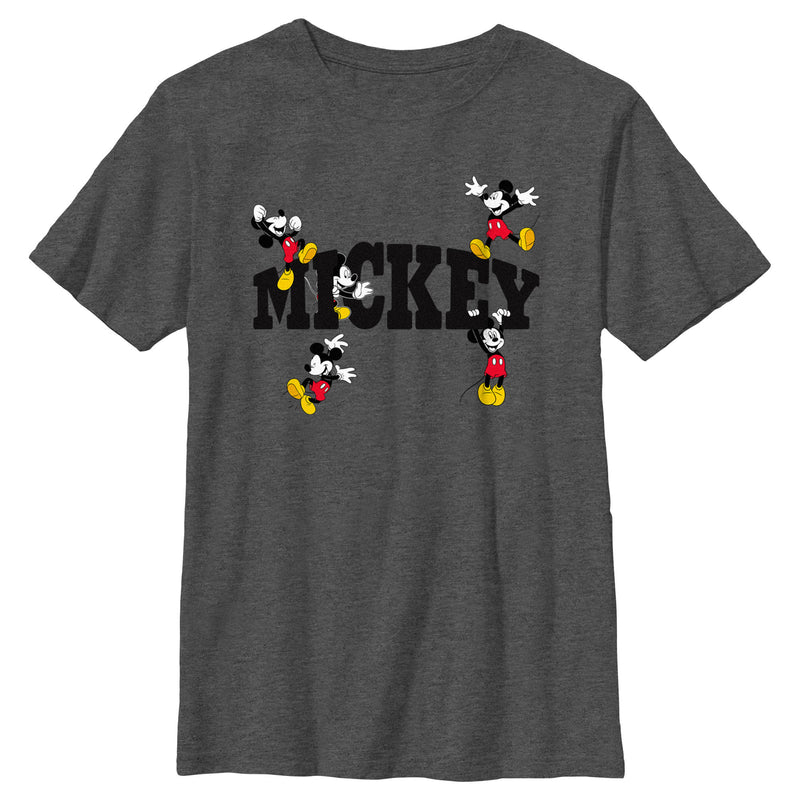 Boy's Mickey & Friends Character Name T-Shirt