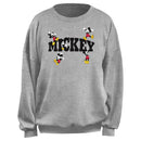 Junior's Mickey & Friends Varsity Character Poses Sweatshirt