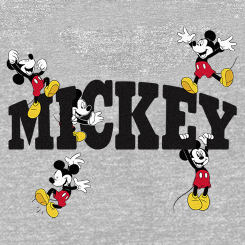 Junior's Mickey & Friends Varsity Character Poses Sweatshirt