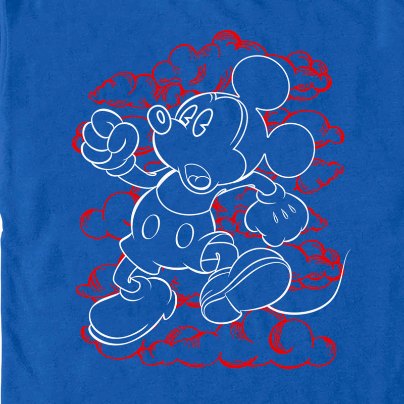 Men's Mickey & Friends Outlined Character T-Shirt