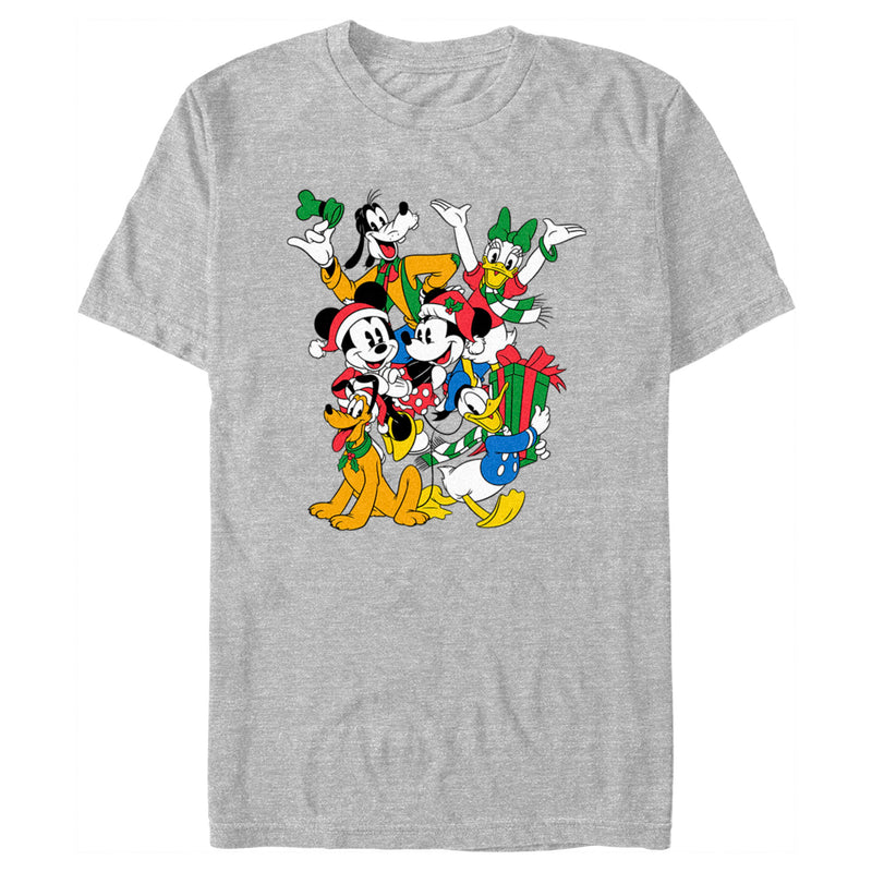 Men's Mickey & Friends Christmas Crew Collage T-Shirt