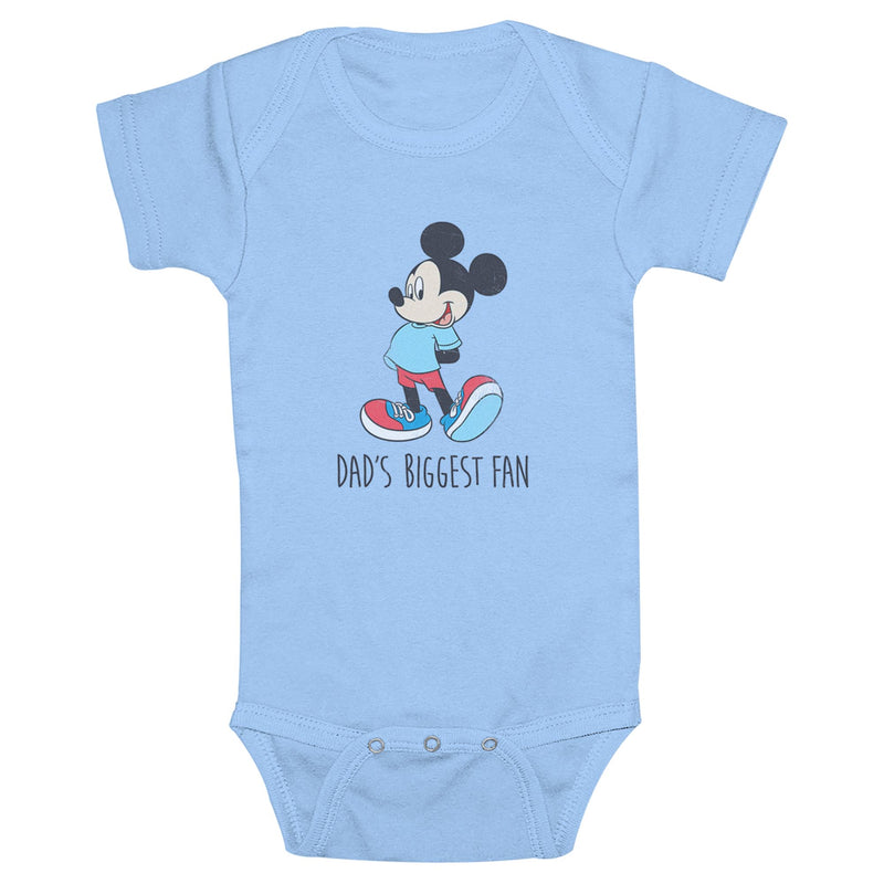 Infant's Mickey & Friends Dad's Biggest Fan Onesie