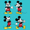 Girl's Mickey & Friends Four Retro Mice T-Shirt