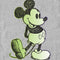 Men's Mickey & Friends Retro Green Sketch T-Shirt