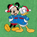 Men's Mickey & Friends Christmas Nice and Naughty Donald and Mickey T-Shirt