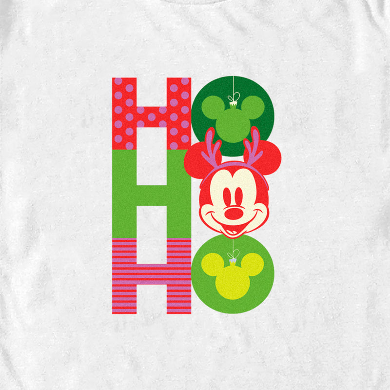 Men's Mickey & Friends Christmas Ho Ho Ho Ornaments T-Shirt