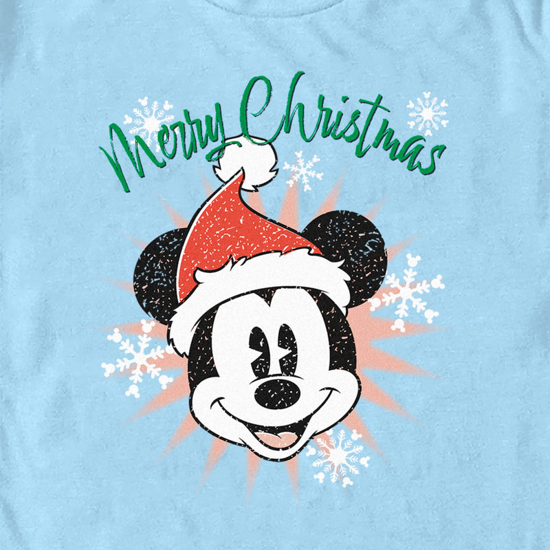 Men's Mickey & Friends Distressed Christmas Mickey T-Shirt