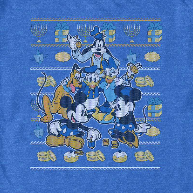 Men's Mickey & Friends Hanukkah Ugly Sweater T-Shirt
