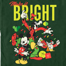 Men's Mickey & Friends Christmas Make It Bright Friends T-Shirt