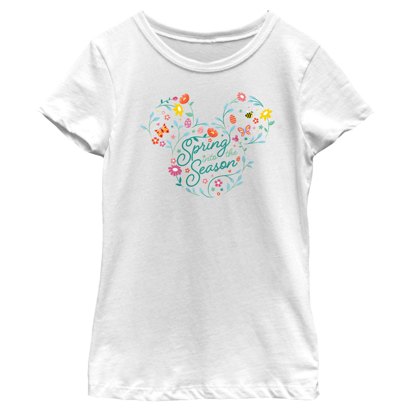 Girl's Mickey & Friends Spring Into the Season T-Shirt