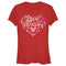 Junior's Mickey & Friends Love Forever Heart T-Shirt