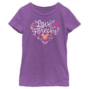 Girl's Mickey & Friends Love Forever Heart T-Shirt