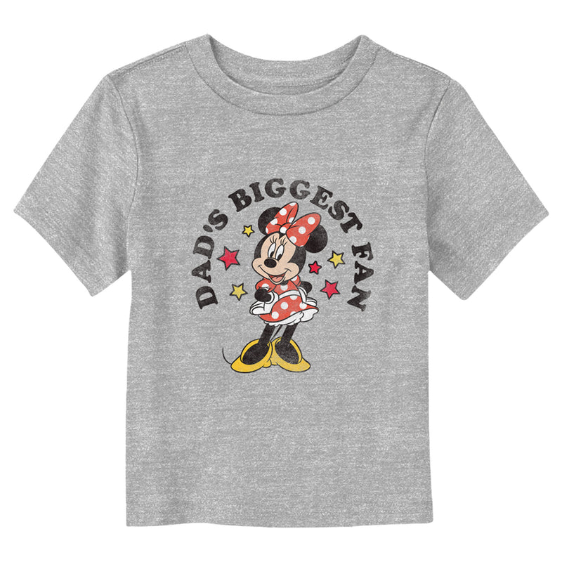 Toddler's Minnie Mouse Dad's Biggest Fan Minnie T-Shirt