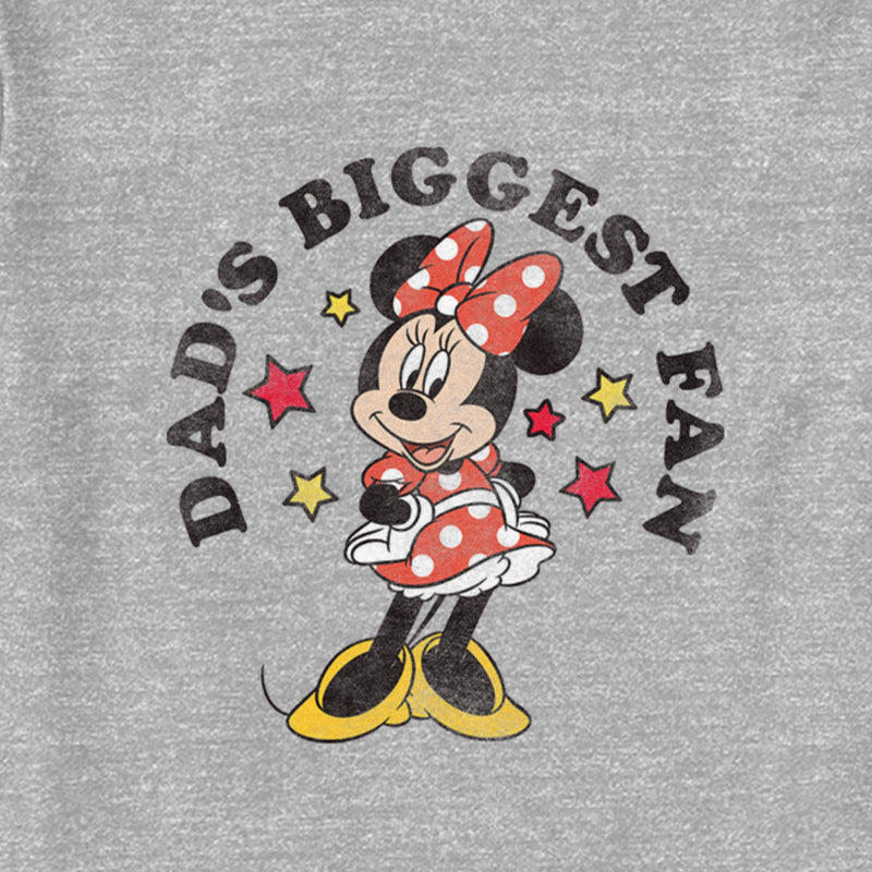 Toddler's Minnie Mouse Dad's Biggest Fan Minnie T-Shirt