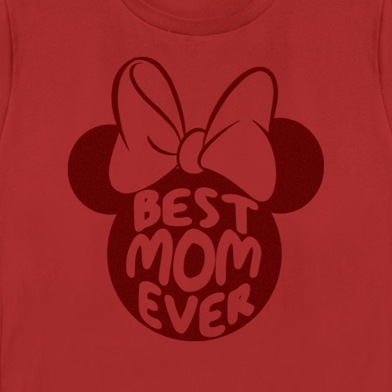 Women's Minnie Mouse Best Mom Ever Silhouette T-Shirt