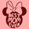 Junior's Minnie Mouse Best Mom Ever Classic Silhouette Sweatshirt