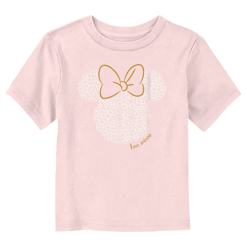 Toddler's Minnie Mouse Love Minnie Logo T-Shirt