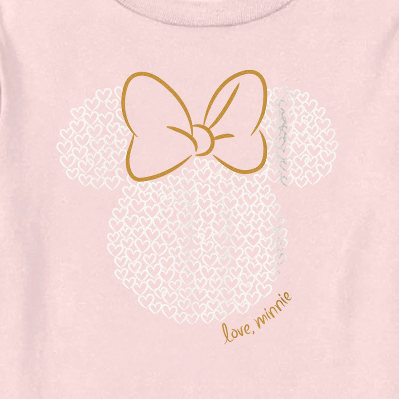 Toddler's Minnie Mouse Love Minnie Logo T-Shirt