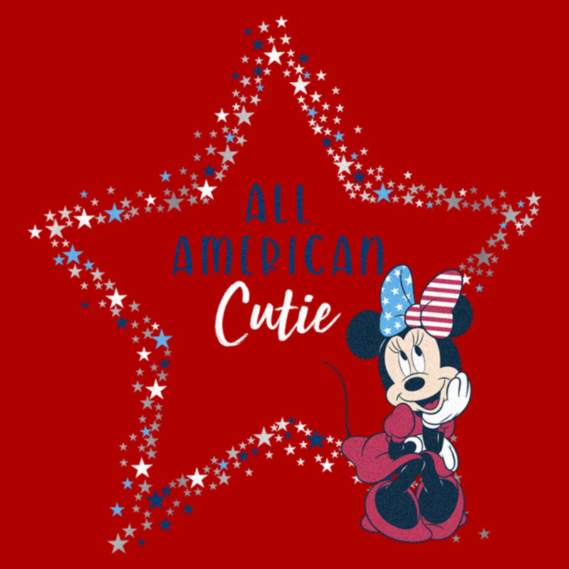 Junior's Minnie Mouse All American Cutie T-Shirt