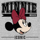 Junior's Minnie Mouse Iconic Collegiate Sweatshirt