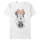 Men's Minnie Mouse Cute Signature Sketch T-Shirt