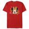 Men's Minnie Mouse Christmas Gold Snowflakes T-Shirt