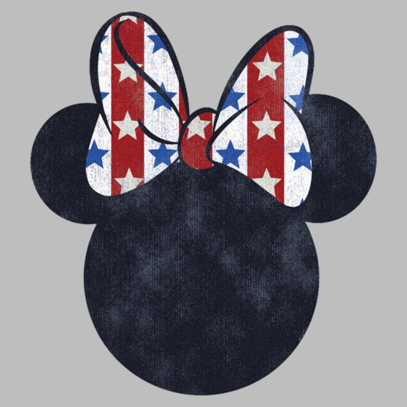 Women's Minnie Mouse Americana Bow Logo T-Shirt