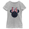 Girl's Minnie Mouse Americana Bow Logo T-Shirt