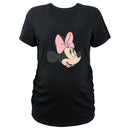 Women's Minnie Mouse Pink Bow Portrait T-Shirt