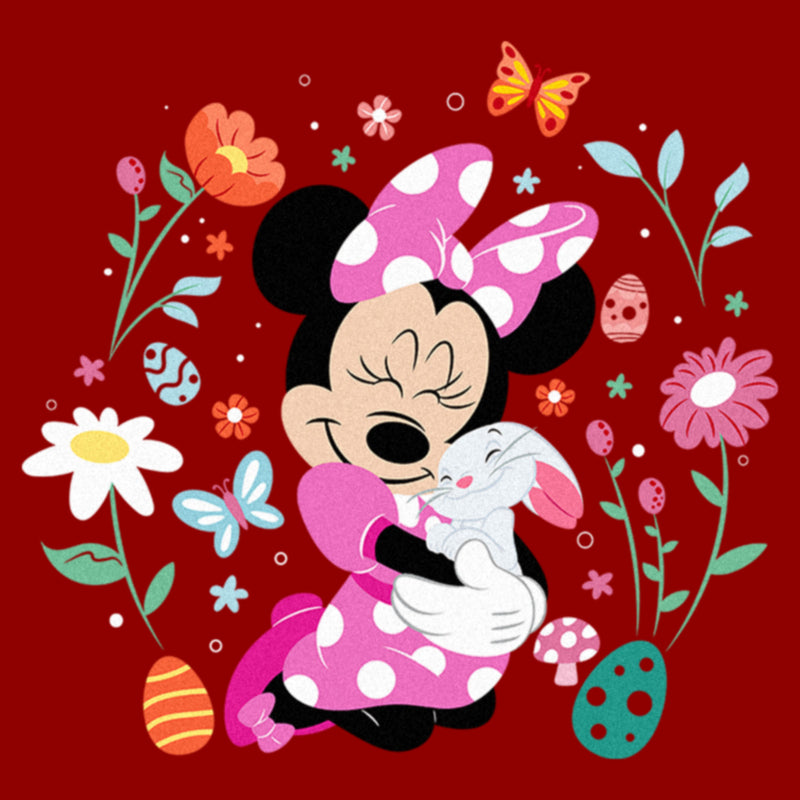 Women's Minnie Mouse Easter Bunny Hug T-Shirt