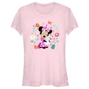 Junior's Minnie Mouse Easter Bunny Hug T-Shirt