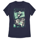 Women's The Nightmare Before Christmas Jack and Zero Fest Poster T-Shirt