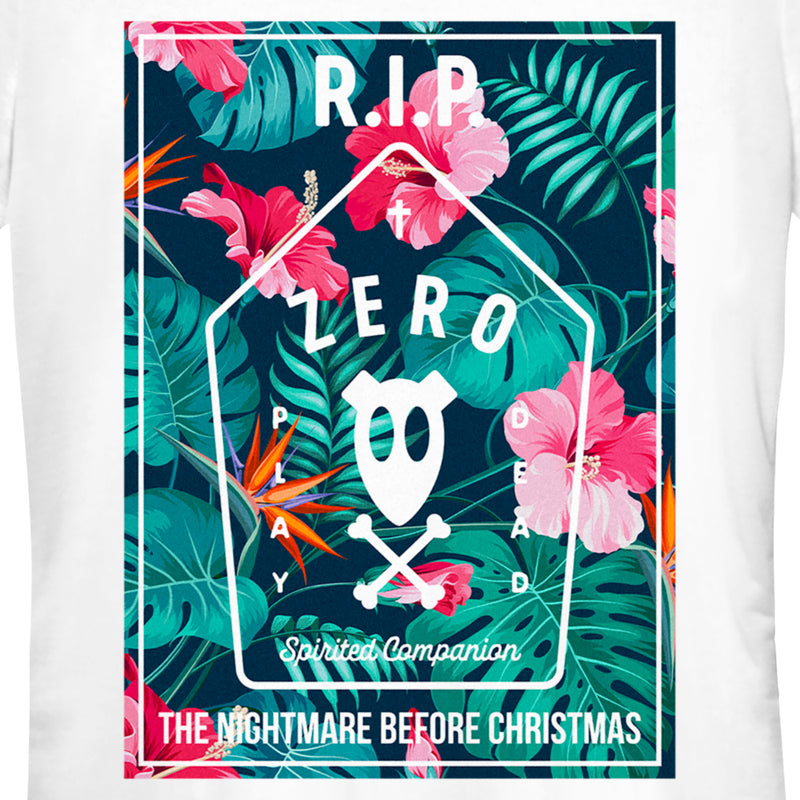 Junior's The Nightmare Before Christmas Spirited Companion Zero T-Shirt