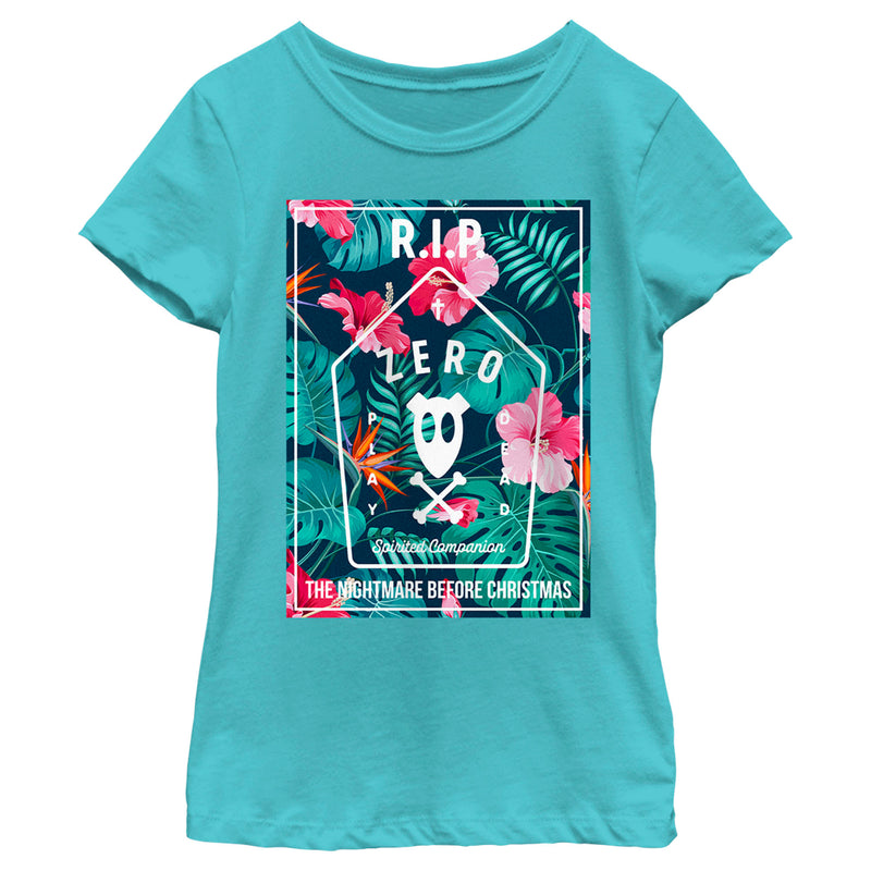 Girl's The Nightmare Before Christmas Spirited Companion Zero T-Shirt