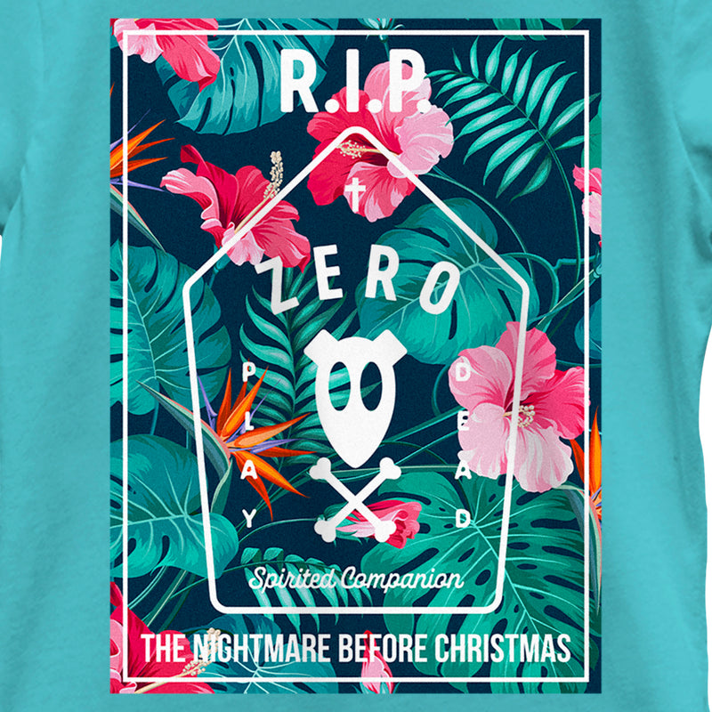 Girl's The Nightmare Before Christmas Spirited Companion Zero T-Shirt