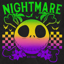 Men's The Nightmare Before Christmas EST. 1993 Neon Rainbow Jack T-Shirt