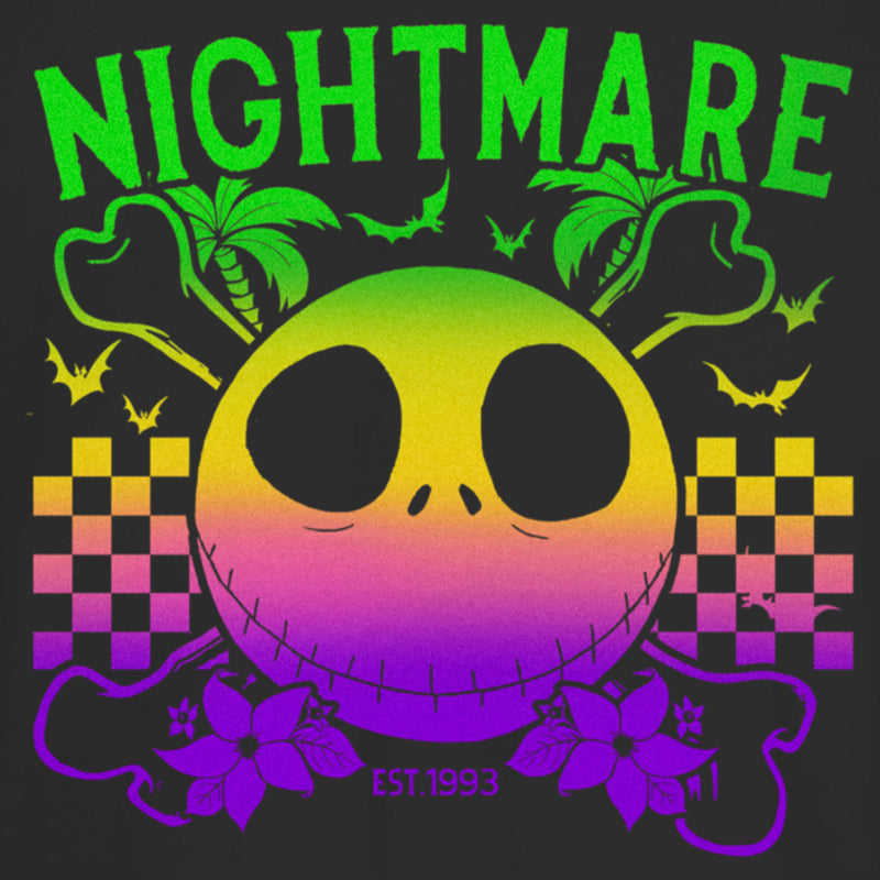 Junior's The Nightmare Before Christmas EST. 1993 Neon Rainbow Jack T-Shirt