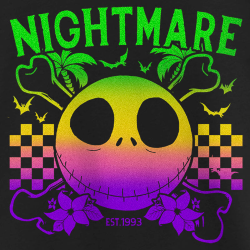 Girl's The Nightmare Before Christmas EST. 1993 Neon Rainbow Jack T-Shirt