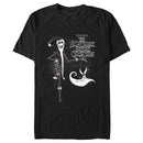 Men's The Nightmare Before Christmas Jack Skellington Sandy Claws Logo T-Shirt