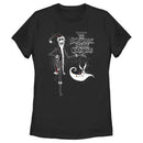 Women's The Nightmare Before Christmas Jack Skellington Sandy Claws Logo T-Shirt