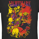 Junior's The Nightmare Before Christmas Character Collage Poster T-Shirt