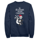 Men's The Nightmare Before Christmas Jack Skellington Santa Hat Logo Sweatshirt
