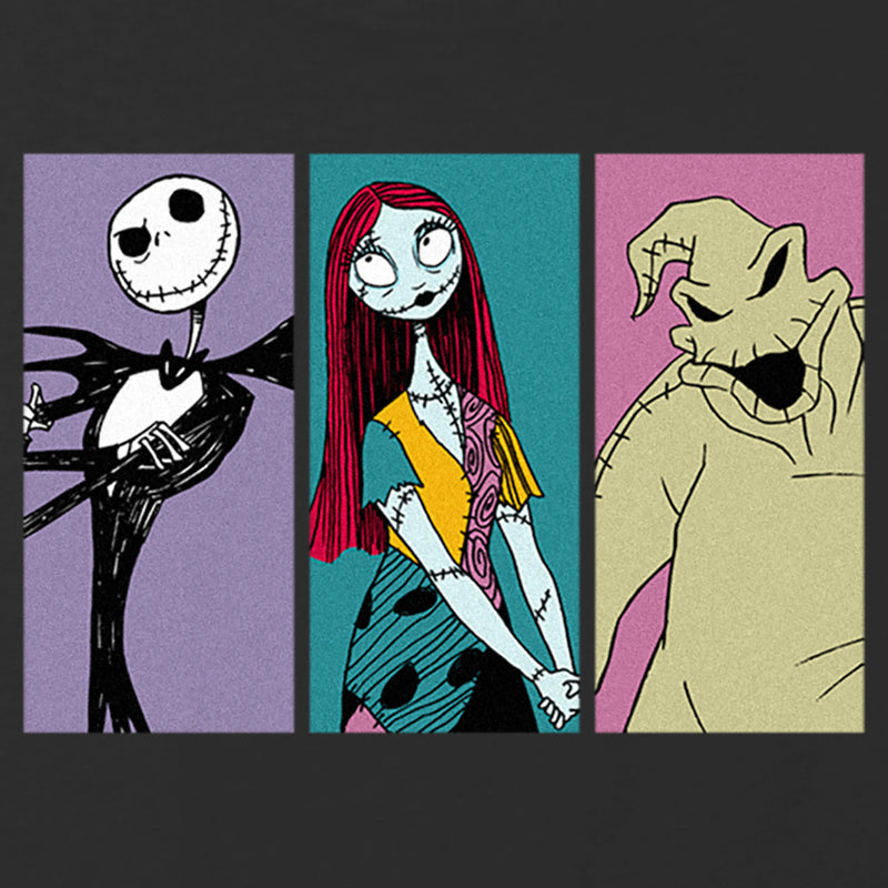 Girl's The Nightmare Before Christmas Jack, Sally, Oogie Portraits T-Shirt