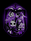 Men's The Nightmare Before Christmas Purple Group Portrait T-Shirt