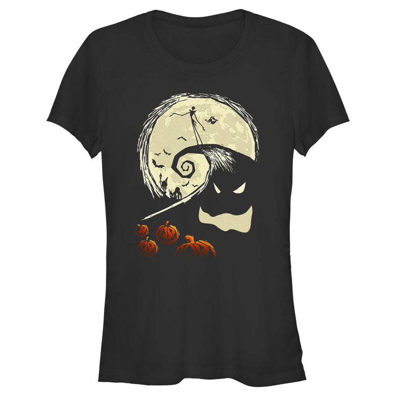 Junior's The Nightmare Before Christmas Spiral Hill Scene T-Shirt