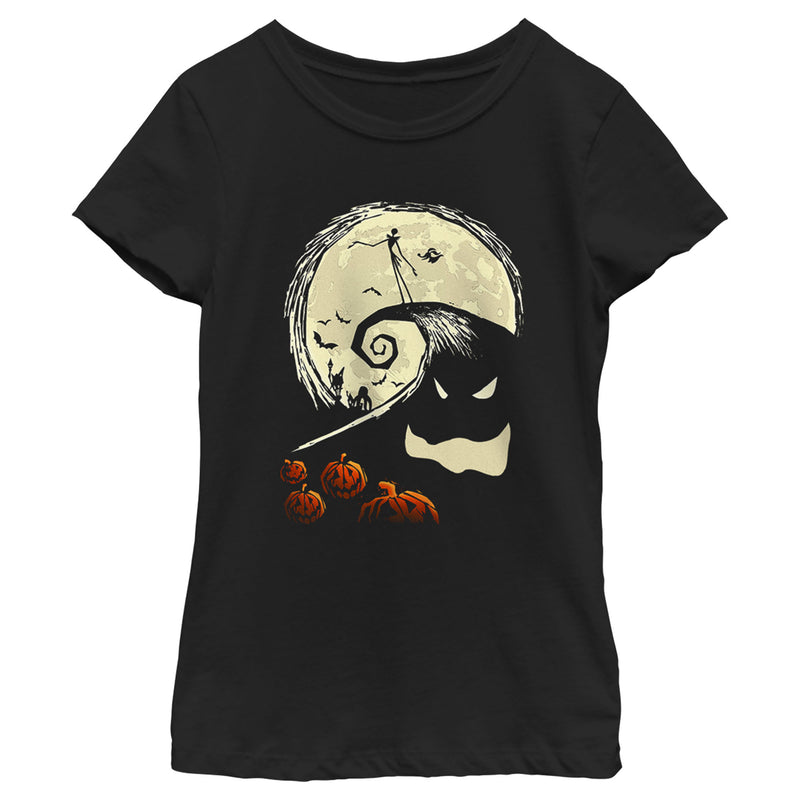 Girl's The Nightmare Before Christmas Spiral Hill Scene T-Shirt