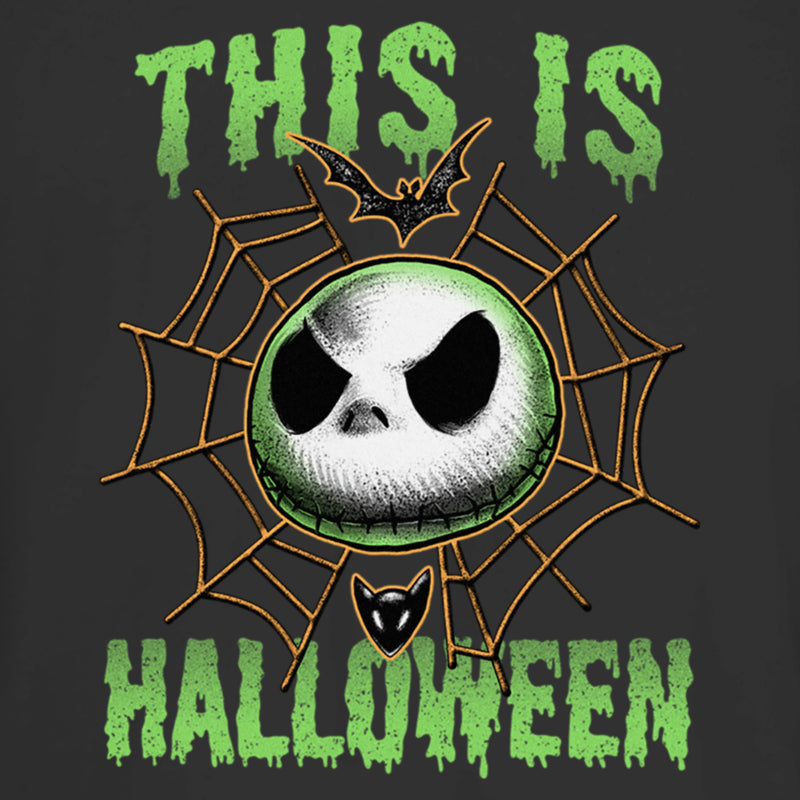 Junior's The Nightmare Before Christmas This Is Halloween Jack Face T-Shirt