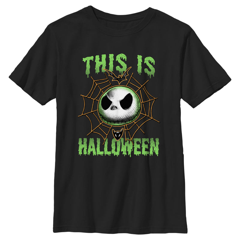 Boy's The Nightmare Before Christmas This Is Halloween Jack Face T-Shirt