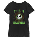 Girl's The Nightmare Before Christmas This Is Halloween Jack Face T-Shirt