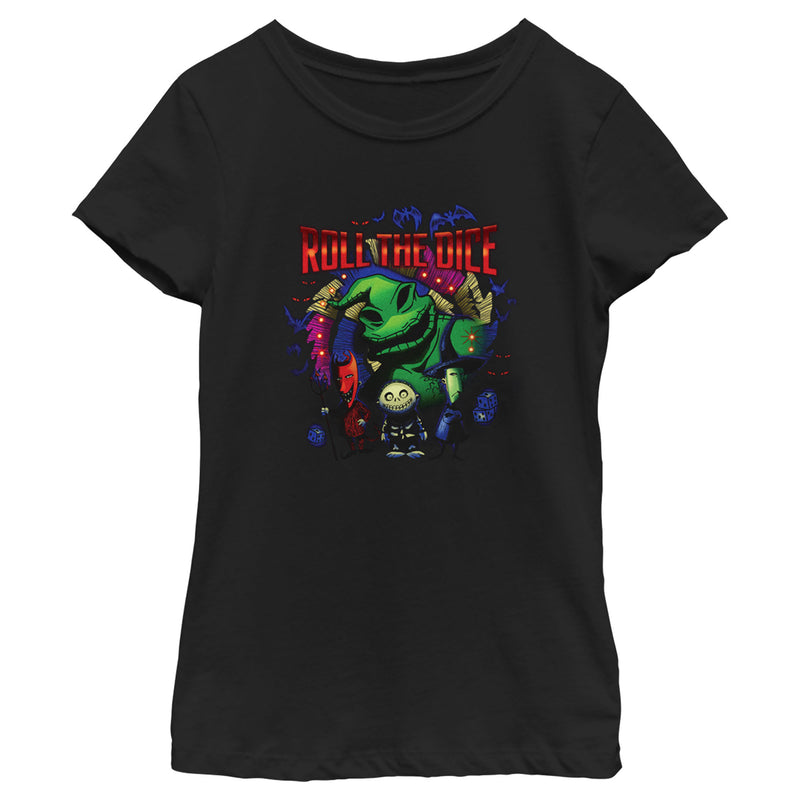 Girl's The Nightmare Before Christmas Oogie Boogie Roll the Dice T-Shirt